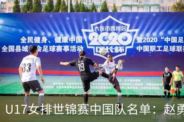 U17女排世锦赛中国队名单：赵勇挂帅杨舒茗任队长